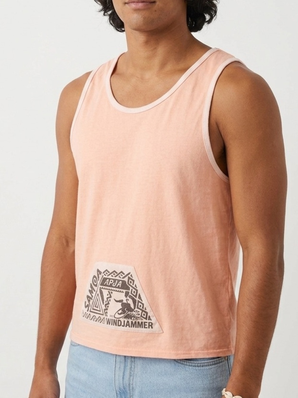 Wind Jammer Vintage Orange  Samoa Windjammer Graphic Tank